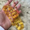 كهرم طبيعي شفاف صنوبري