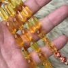 كهرم طبيعي شفاف صنوبري