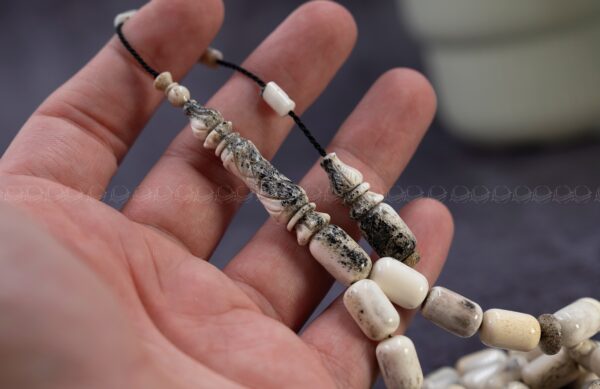 قرن غزال الايل الاروبي (برميلي) طقم منقوش