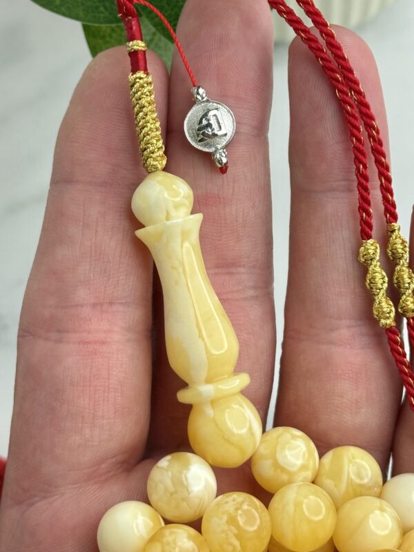 كهرم طبيعي لوقو فضي (الدليمي)