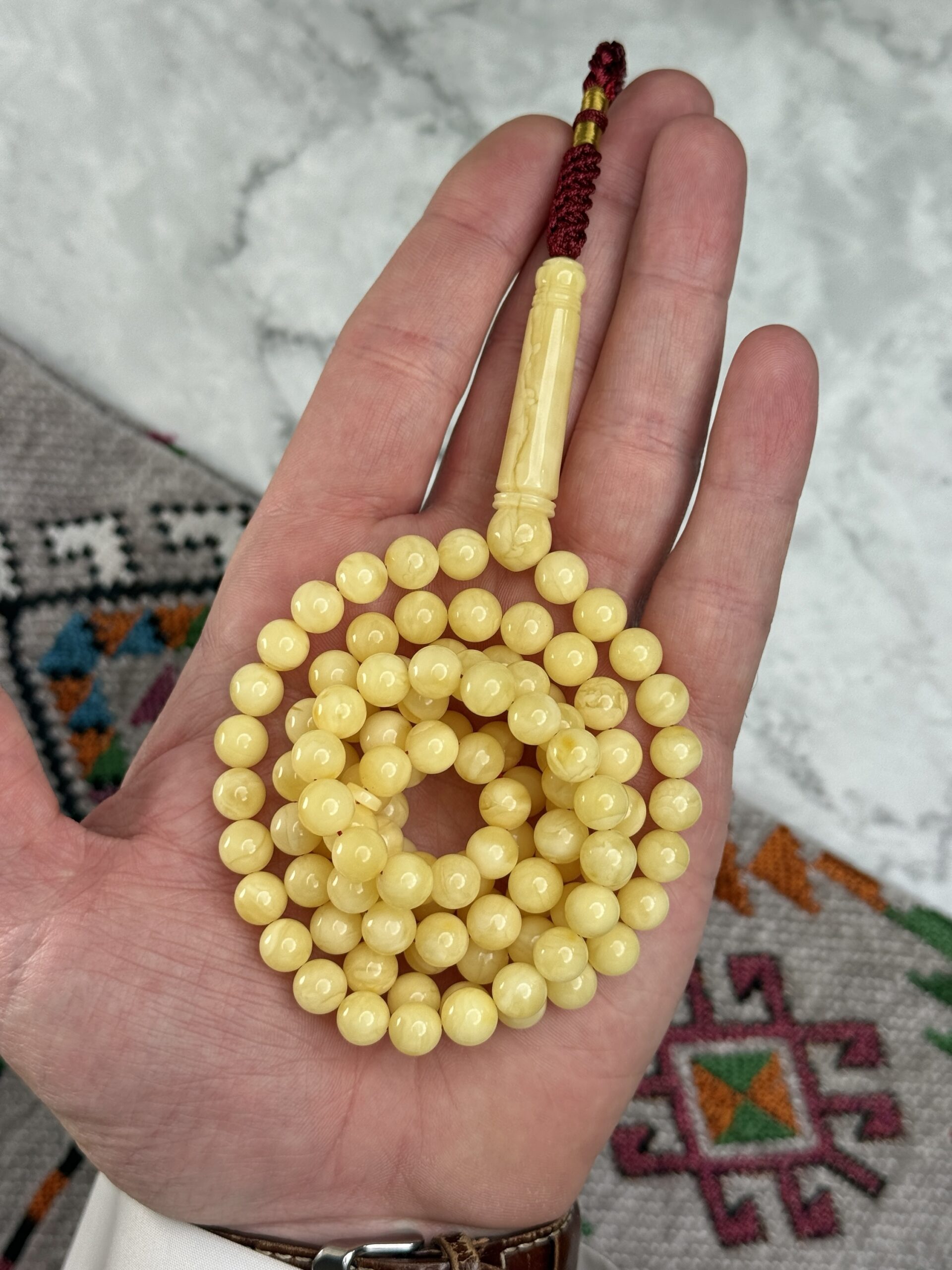 كهرم طبيعي مبرقع 8 مل 🔥