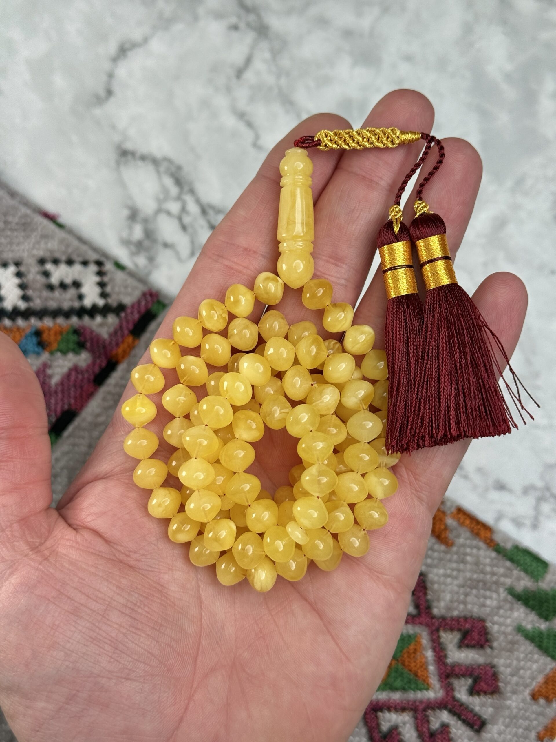 كهرم طبيعي اسطنبولي 99 خرزه