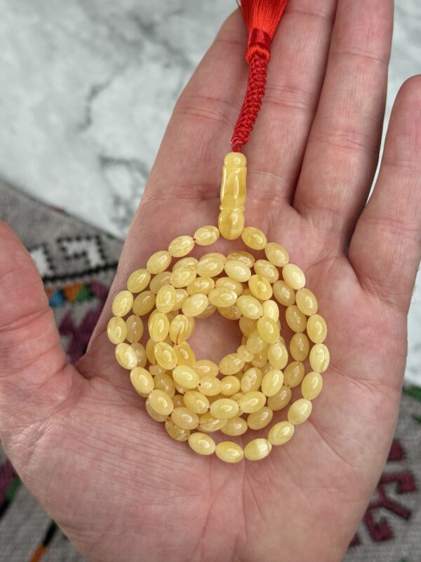 img_7281 كهرم طبيعي قصة زيتونية 99 خرزه