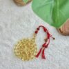 كهرم طبيعي شفاف بيضوي